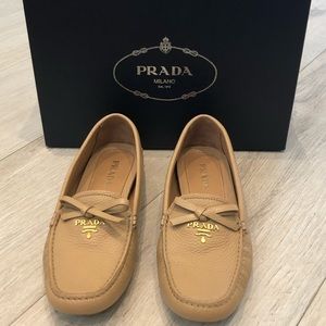 Prada Leather Driving Moccasin Loafer